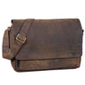 B-WARE "Lonzo" Vintage Umhängetasche echtes Büffel-Leder