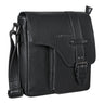 Schultertasche herren Leder VIntage schwarz