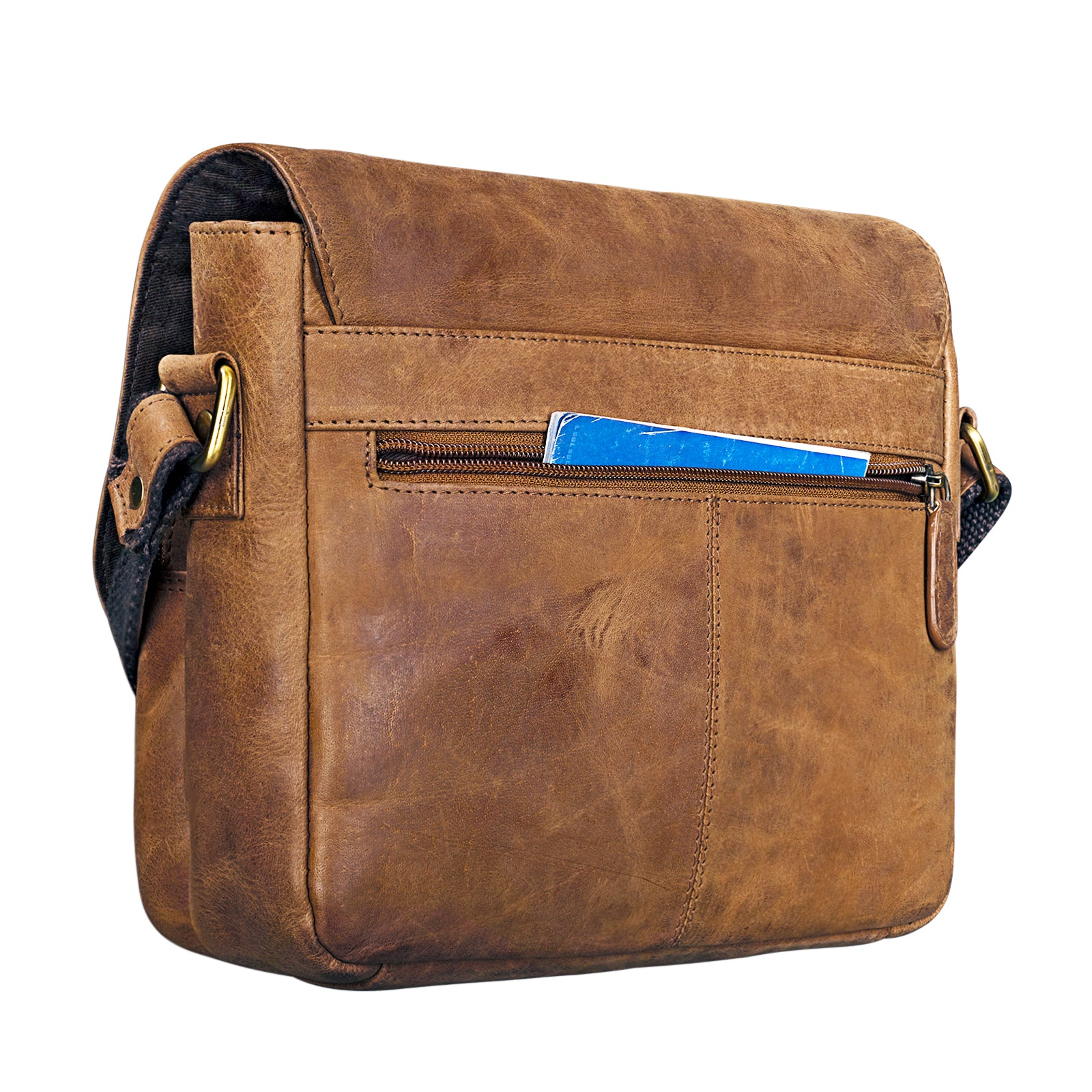 Kuriertasche klein Leder