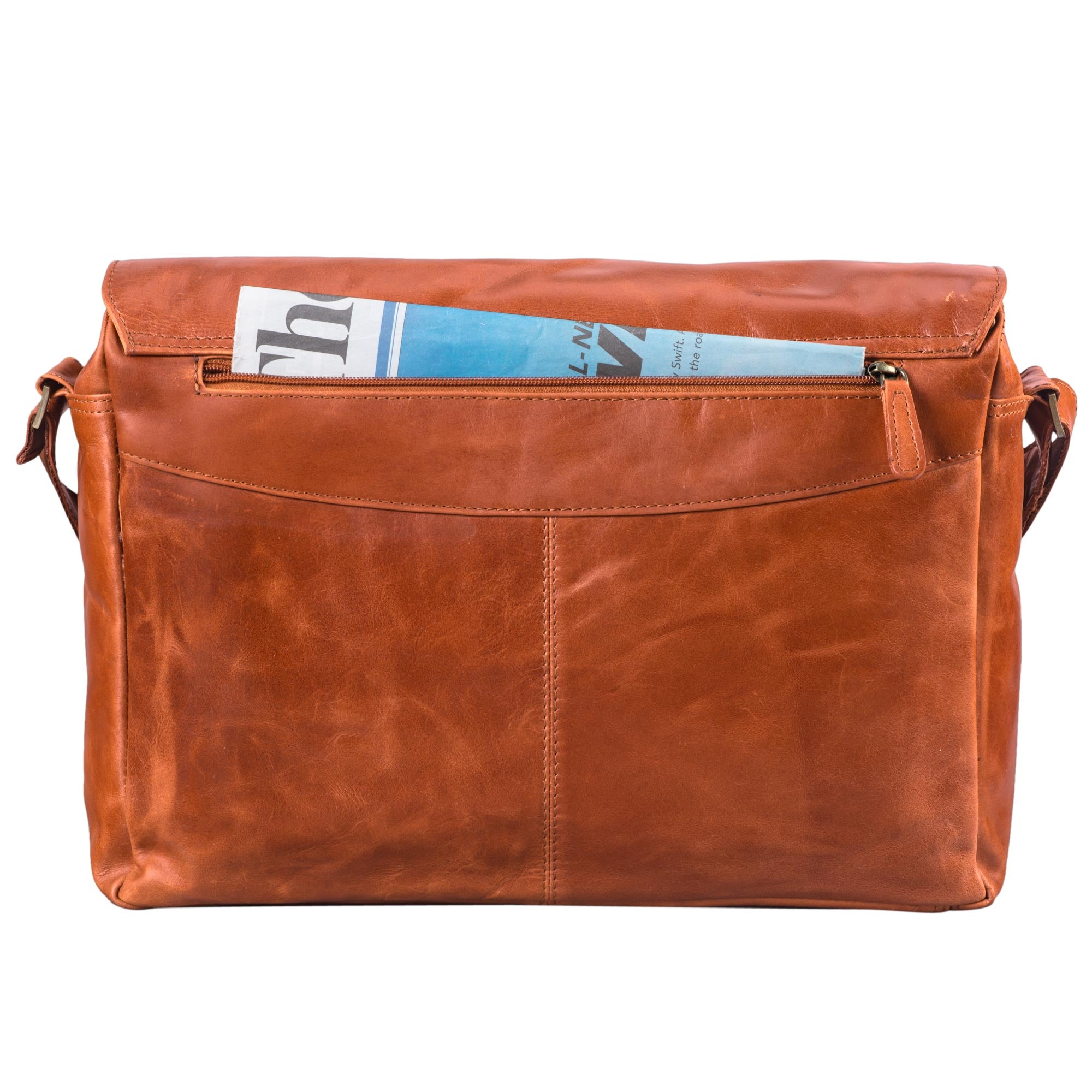 Schultertasche Leder Vintage braun