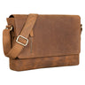 "Davis" Messenger Bag Leder 13 Zoll Umhängetasche Echtleder