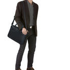 Große Ledertasche schwarz