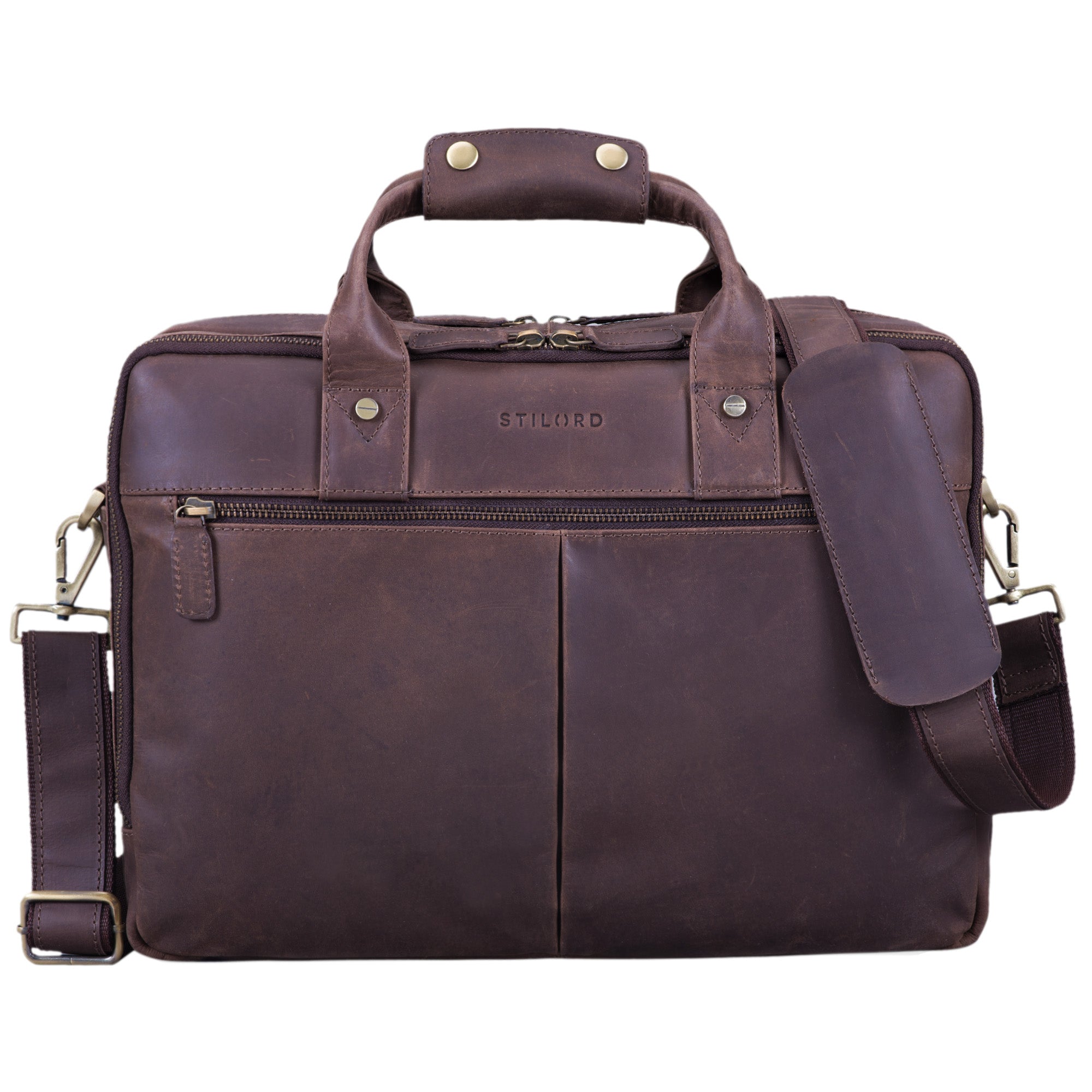 Businesstasche echtes Leder braun