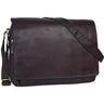 "Rick" Schultertasche Leder für 15,6 Zoll Laptop