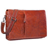 Vintage Leder messenger Bag brandy