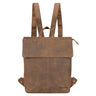 "Charlie" Vintage Lederrucksack Braun Damen Herren 13,3 Zoll Echtleder