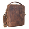 "Bastian" Schultertasche Herren Leder Vintage