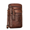 "Mikael" 3-in-1 Brusttasche Herren Leder Handytasche Gürteltasche