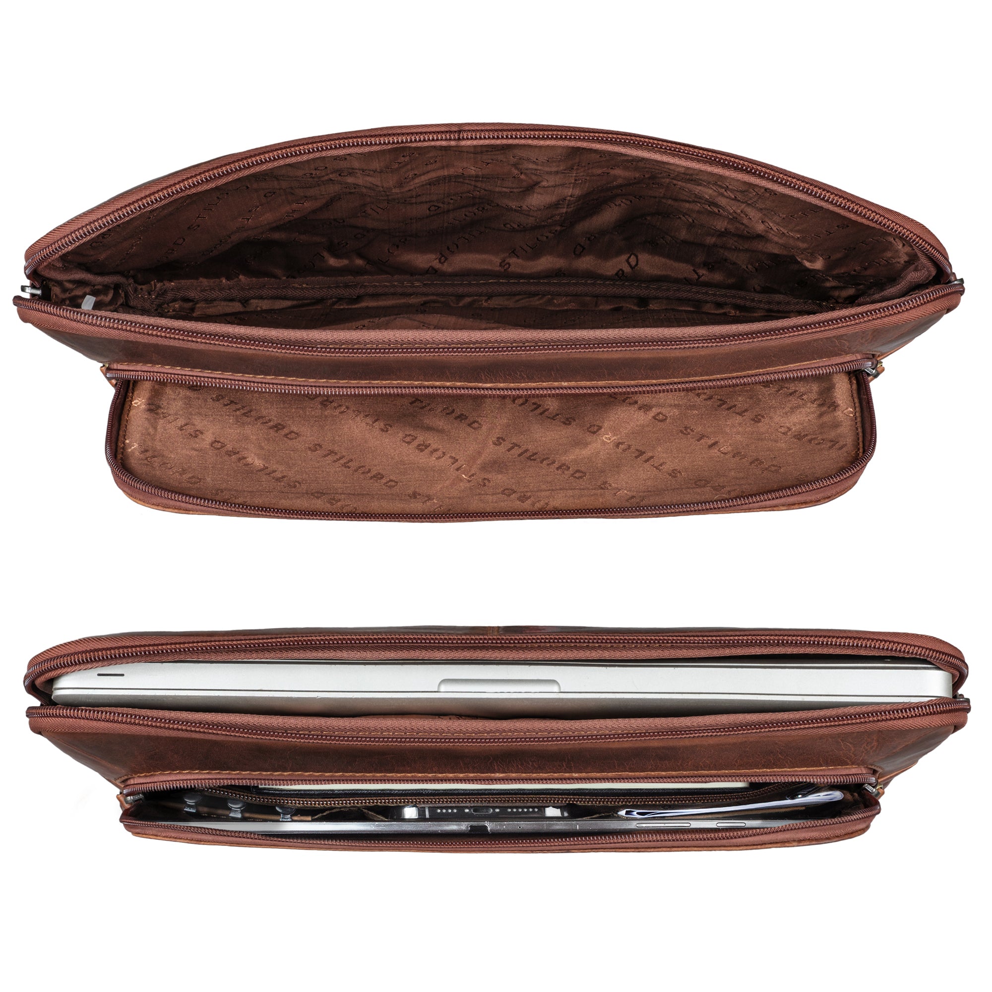 Laptop Sleeve 14 Zoll cognac