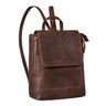 "Gesa" Eleganter Damen Rucksack Leder Klein