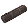 "Cato" Vintage Leder Federmappe rund