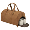 "Ventura" Robuste Leder Reisetasche Groß Herren Weekender mit Schuhfach 40L