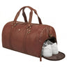 "Ventura" Robuste Leder Reisetasche Groß Herren Weekender mit Schuhfach 40L