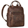 Frauen Lederrucksack klein braun
