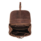 Rucksack groß Damen Leder braun