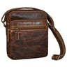 "Kony" Vintage Umhängetasche Herren Leder Robuste Kleine Messenger Bag