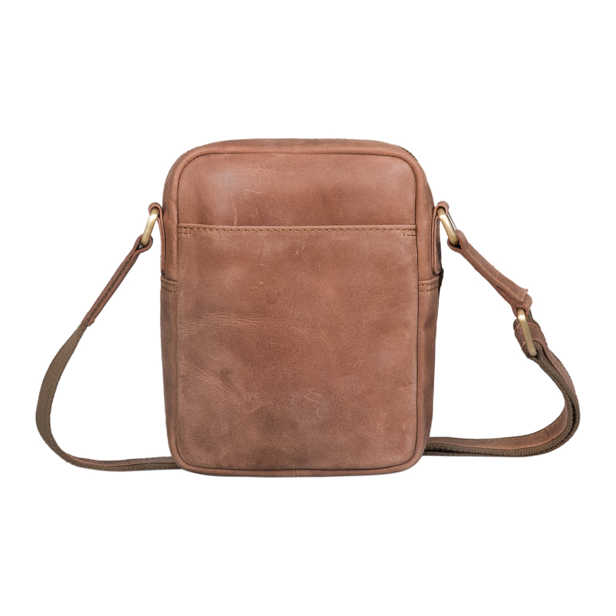 Handgefertigte Ledertasche Männer Kompakte Größe