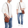 "Brandon" Herrenhandtasche Leder Umhängetasche