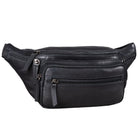 Vintage Gürteltasche Echtleder Schwarz