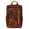 "Johnson" Lederrucksack Herren Business Vintage - Laptop Rucksack 13 Zoll Rindsleder