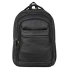 schwarzer studenten rucksack leder