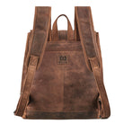 brauner Trekkingrucksack aus Leder